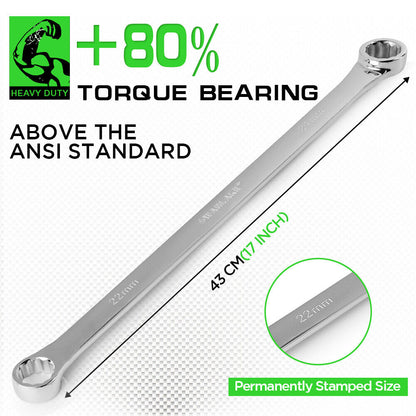 8PC Aviation Spanner Extra Long Wrench Double Ring CRV With