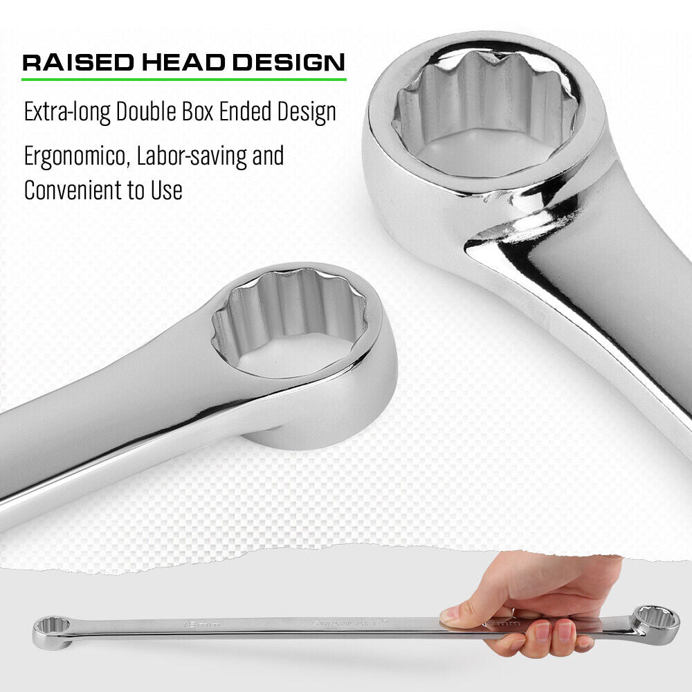 8PC Aviation Spanner Extra Long Wrench Double Ring CRV With