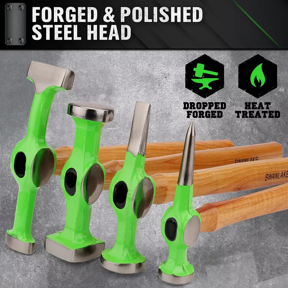 9-Piece Garden Tools Auto Body Hammer Dolly Car Body Dent