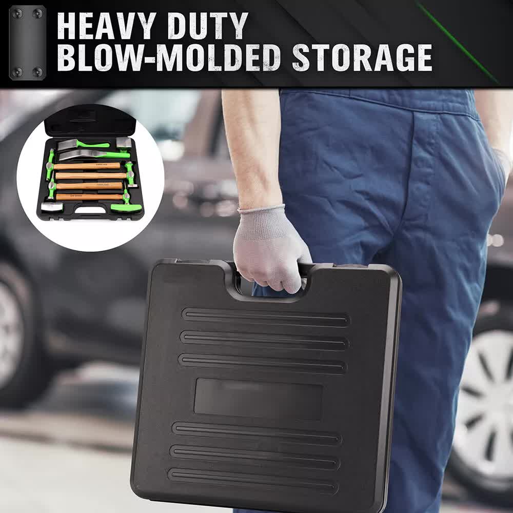 9-Piece Garden Tools Auto Body Hammer Dolly Car Body Dent