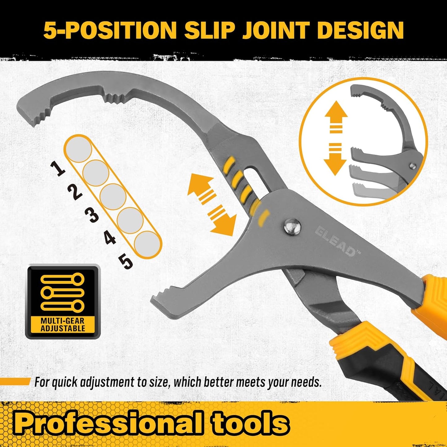 Adjustable Oil Filter Wrench - 9" & 12" Pliers for