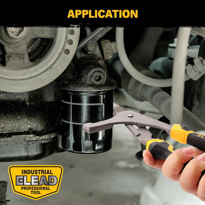 Adjustable Oil Filter Wrench - 9" & 12" Pliers for