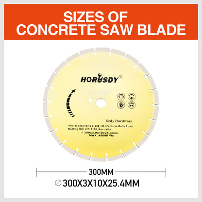300mm/12" Concrete Saw Blade Masonry Cutting Disc Circular Diamond Stone