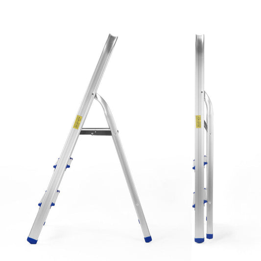 4 Step Ladder Multi Purpose Foldable Folding Aluminium Home Office