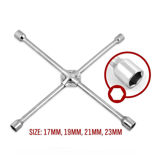 20” Wheel Brace Spanner 4-way Cross Wrench Car Tyre Nut