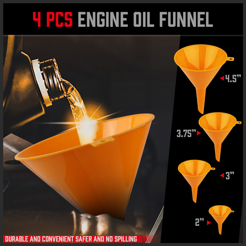 19-Piece No-Spill Radiator Coolant Refilling Funnel Spill Proof Radiator Bleeder