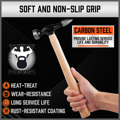 7 Piece Car Dent Auto Body Panel Repair Tool Wooden