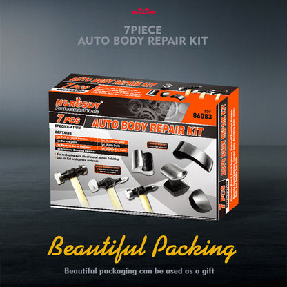 7 Piece Car Dent Auto Body Panel Repair Tool Wooden