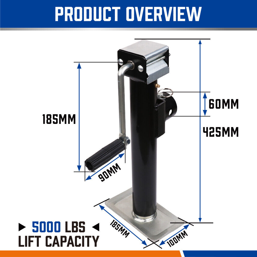 2x Trailer Caravan Canopy Jack Stand 2267kg/ 5000lbs Heavy-Duty Weld