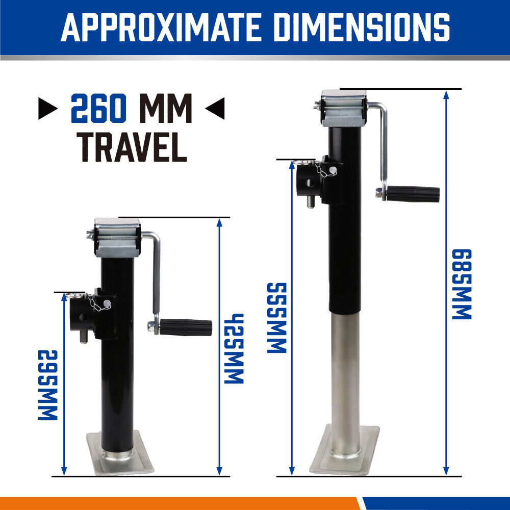 2x Trailer Caravan Canopy Jack Stand 2267kg/ 5000lbs Heavy-Duty Weld