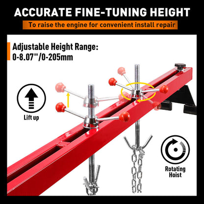 1.5M Engine Support Bar Engine Load Leveler 1100Lb Transmission Dual