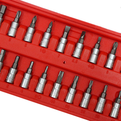 46Packs Screwdriver Wrench Socket Ratchet Screwdriver Bit Torx Car Repair