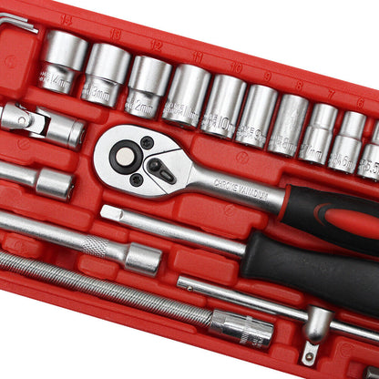 46Packs Screwdriver Wrench Socket Ratchet Screwdriver Bit Torx Car Repair