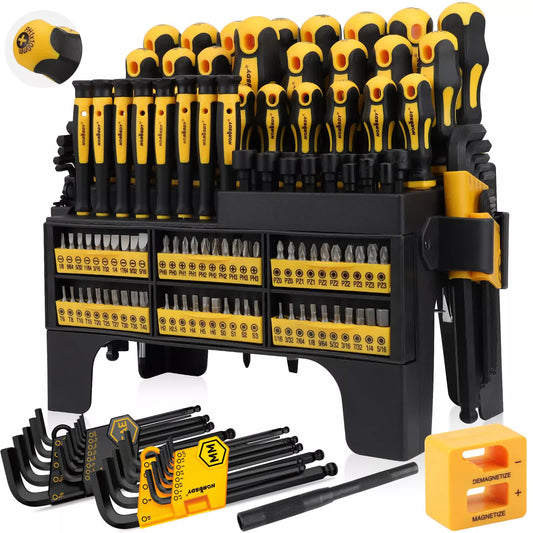 140Packs Magnetic Screwdriver Hex Key Magnetizer Demagnetizer Precision Screwdriver