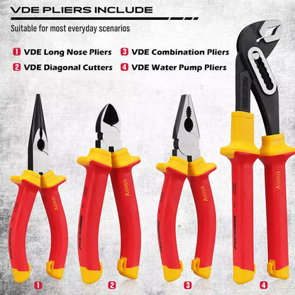 Magnetic Insulated Screwdriver Pliers 1000V Electrical Tool Hose Pinch Box