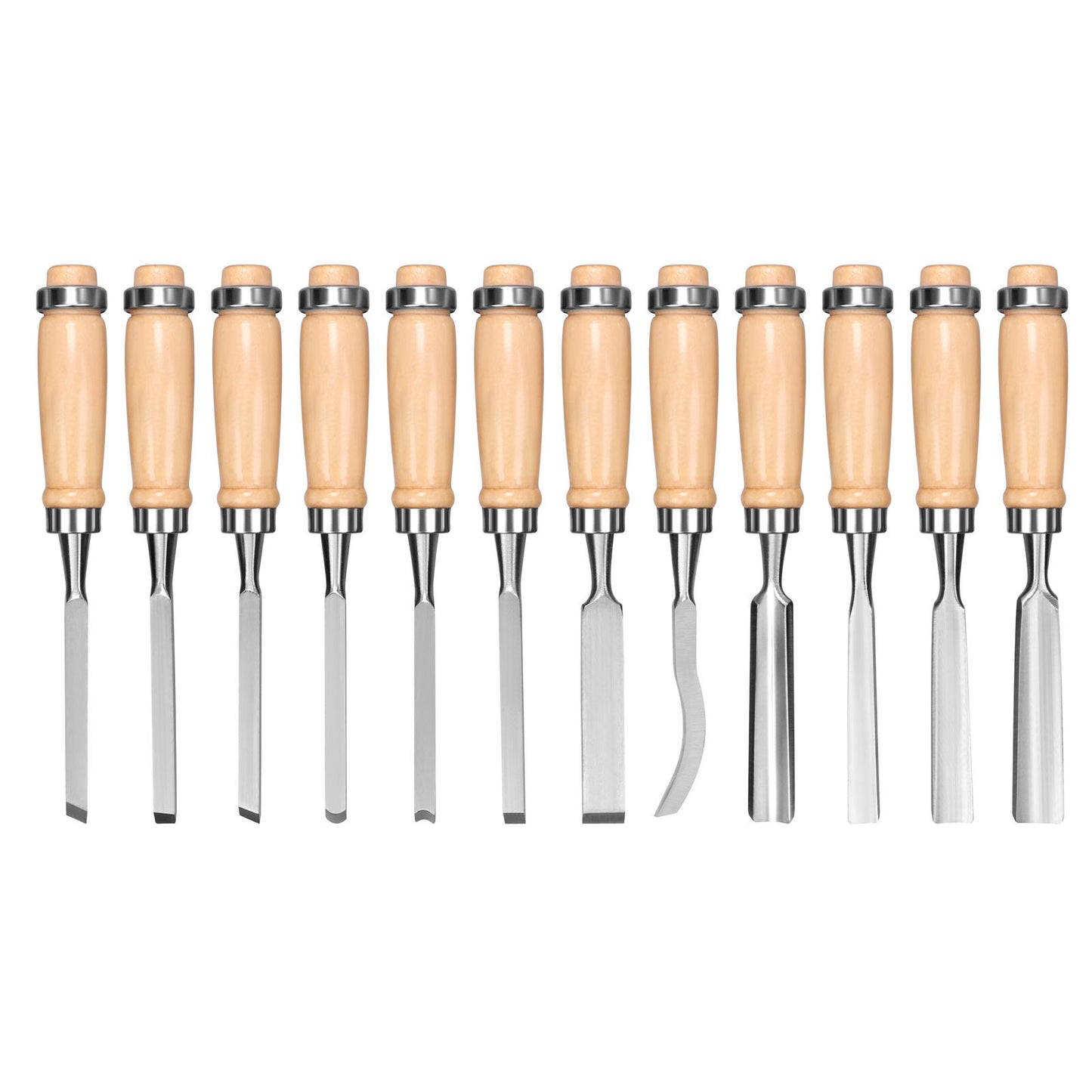 12Pack Wood Carving Chisel Knife High Carbon Steel Woodworking Rolling