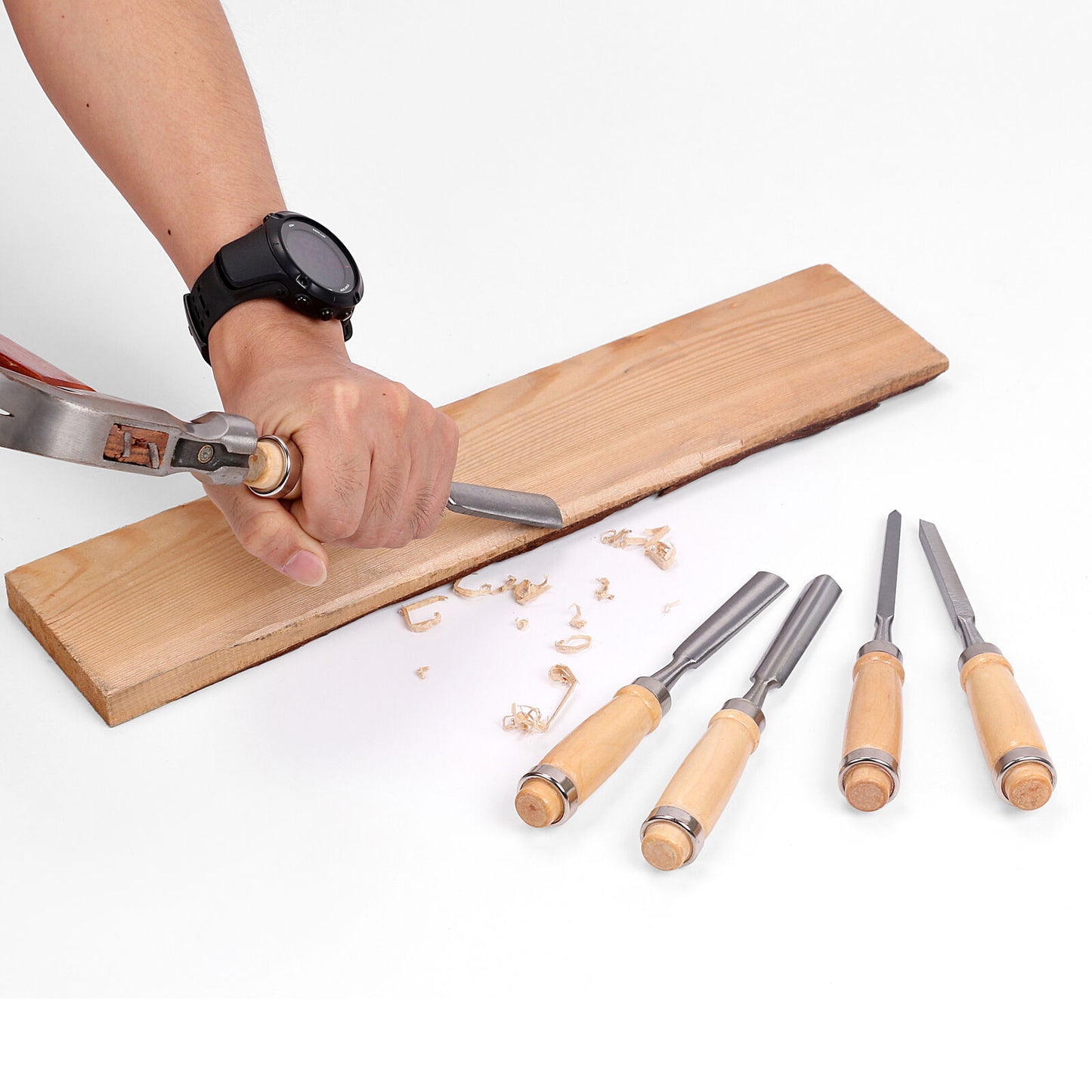 12Pack Wood Carving Chisel Knife High Carbon Steel Woodworking Rolling