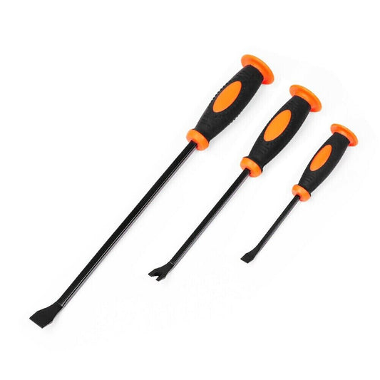 3Pack Impact Pry Bar Crowbars Nail Puller Go-Through Hammer Head