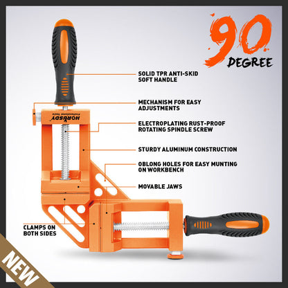 90° Degree Corner Clamp Welding Vice Woodworking Alloy Body With