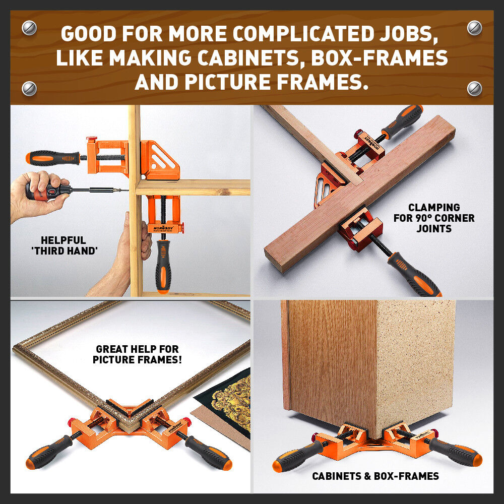 90° Degree Corner Clamp Welding Vice Woodworking Alloy Body With