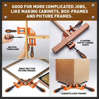 90° Degree Corner Clamp Welding Vice Woodworking Alloy Body With