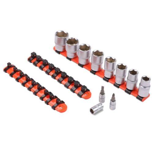 3Pack Mixed Socket Holder Storage Rails 1/2" 3/8" 1/4" Drive