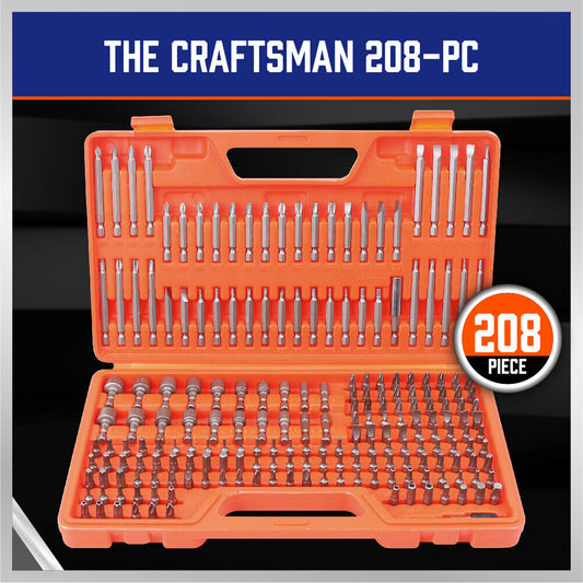 208-Piece Security Bit Screwdriver Key Hex Holder Tamper Proof Torx