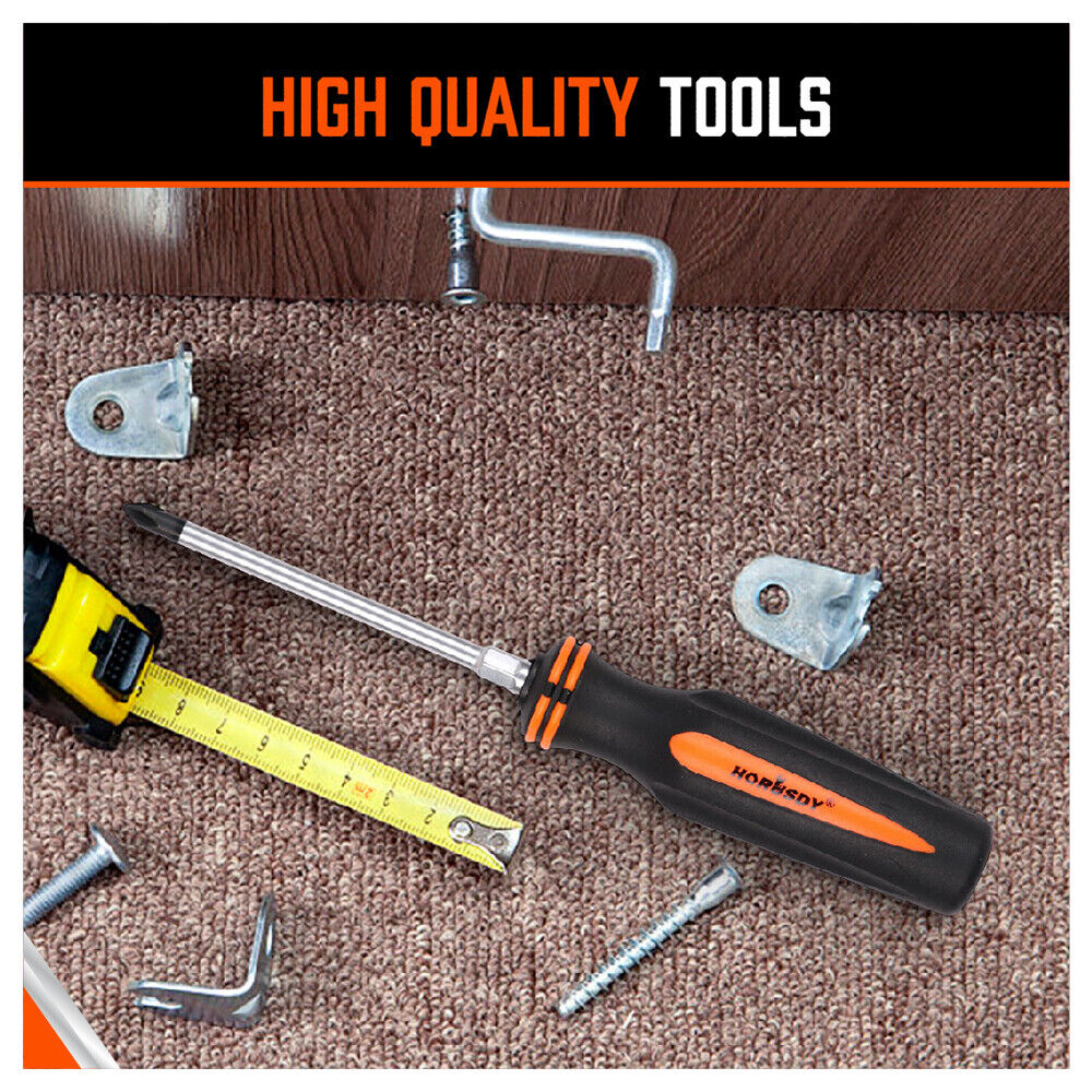 10Packs Magnetic Screwdriver Phillips Slotted Magnetizer Non-Slip Handle Tool