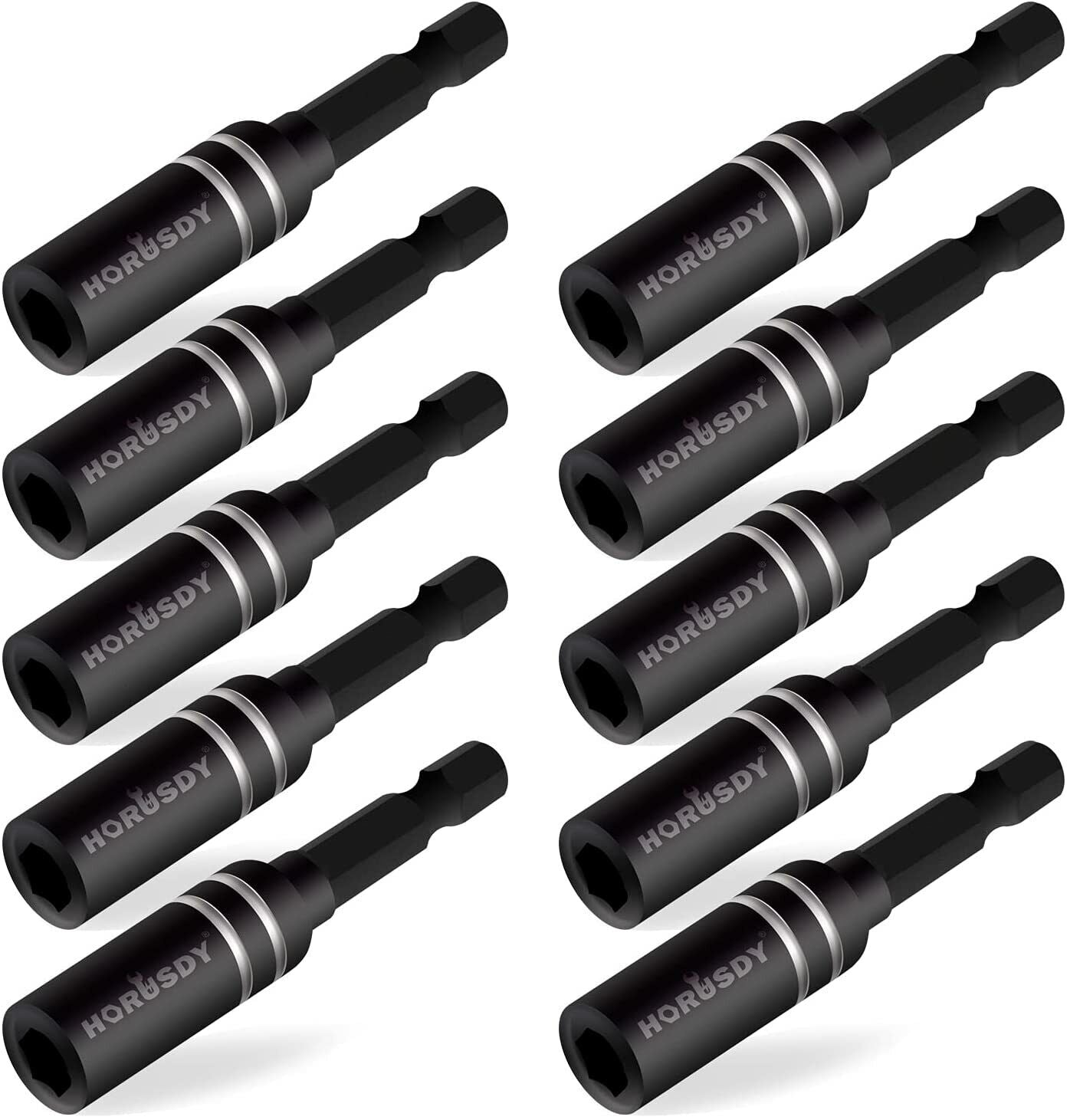 10Pack Magnetic Extension Socket Drill Bit Holder 1/4" Hex Screwdriver