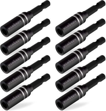 10Pack Magnetic Extension Socket Drill Bit Holder 1/4" Hex Screwdriver
