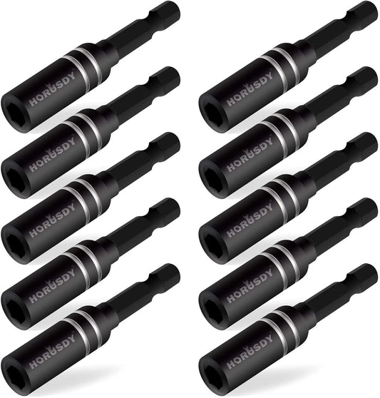 10Pack Magnetic Extension Socket Drill Bit Holder 1/4" Hex Screwdriver