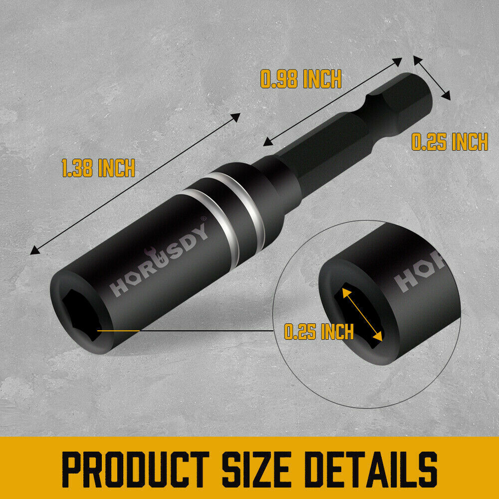10Pack Magnetic Extension Socket Drill Bit Holder 1/4" Hex Screwdriver