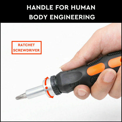 58Pack Ratchet Screwdriver Bits Nut Driver Setter Hex Torx Key