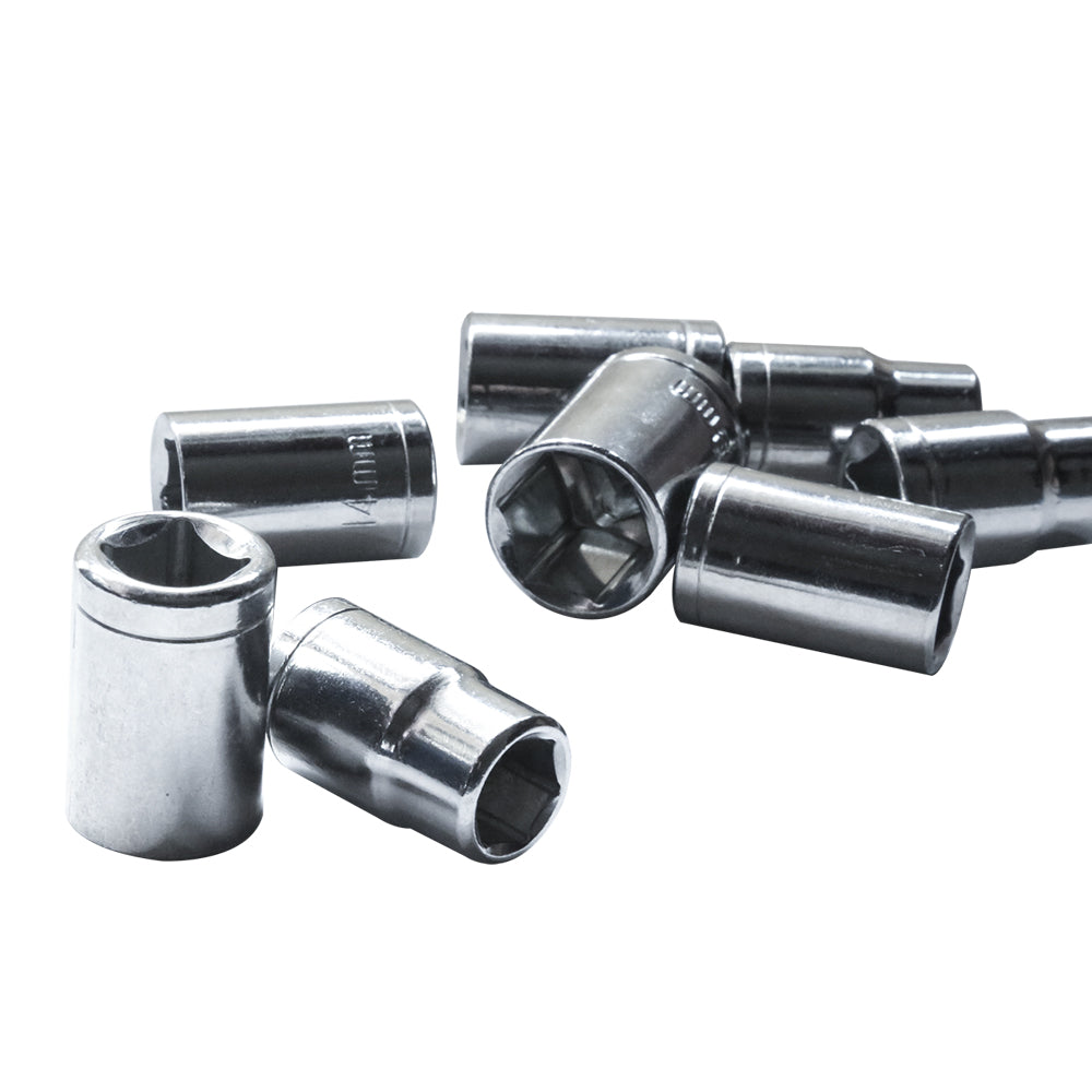 8Pack Metric Socket 1/2" Drive 11MM - 19MM For Wrench