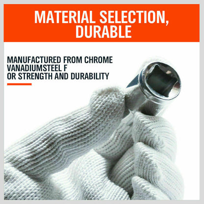 8Pack Metric Socket 1/2" Drive 11MM - 19MM For Wrench