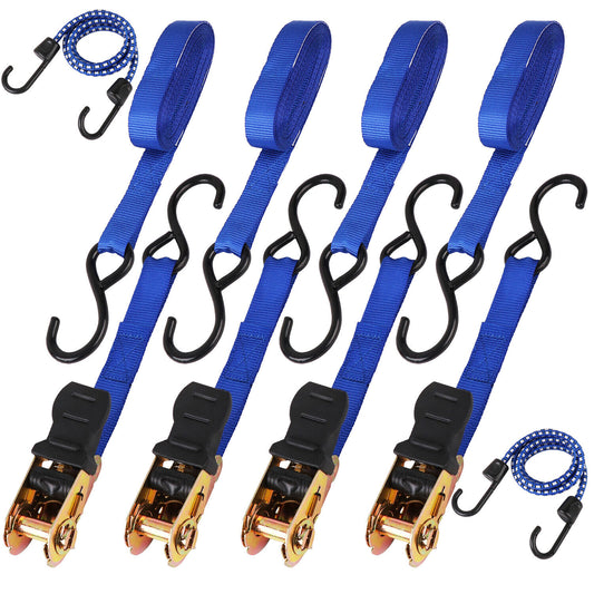 10Packs Ratchet Tie Down Straps 997KG 4.5M Trucks Trailer Strap