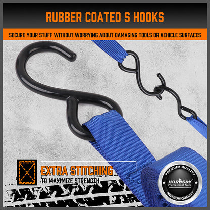 10Packs Ratchet Tie Down Straps 997KG 4.5M Trucks Trailer Strap