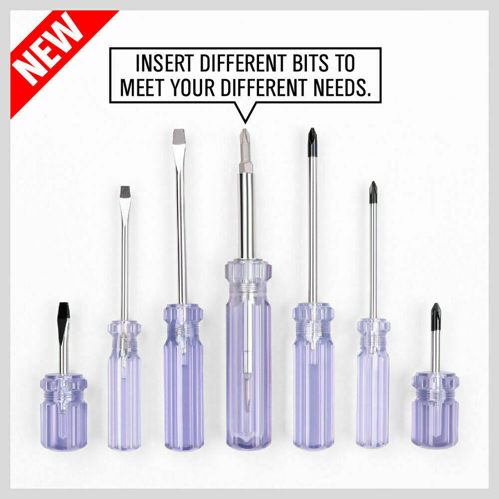 12Pack Screwdriver Double Sided Screw Driver Bit Stubby Repair Tool