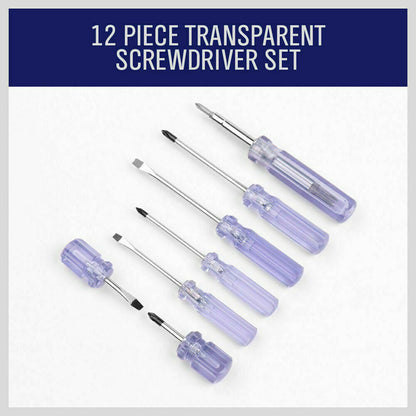12Pack Screwdriver Double Sided Screw Driver Bit Stubby Repair Tool