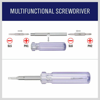 12Pack Screwdriver Double Sided Screw Driver Bit Stubby Repair Tool