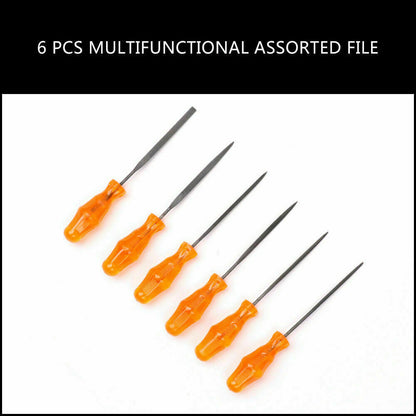6Pack Mini Needle File Alloy Strength Steel For Wood Working