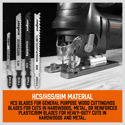 25Pack T-shank Jig Saw Blades For Wood Plastic Metal Sheet