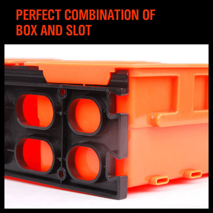 NEW 8 PC Wall Mounted Storage Bins Rack Nuts Bolts
