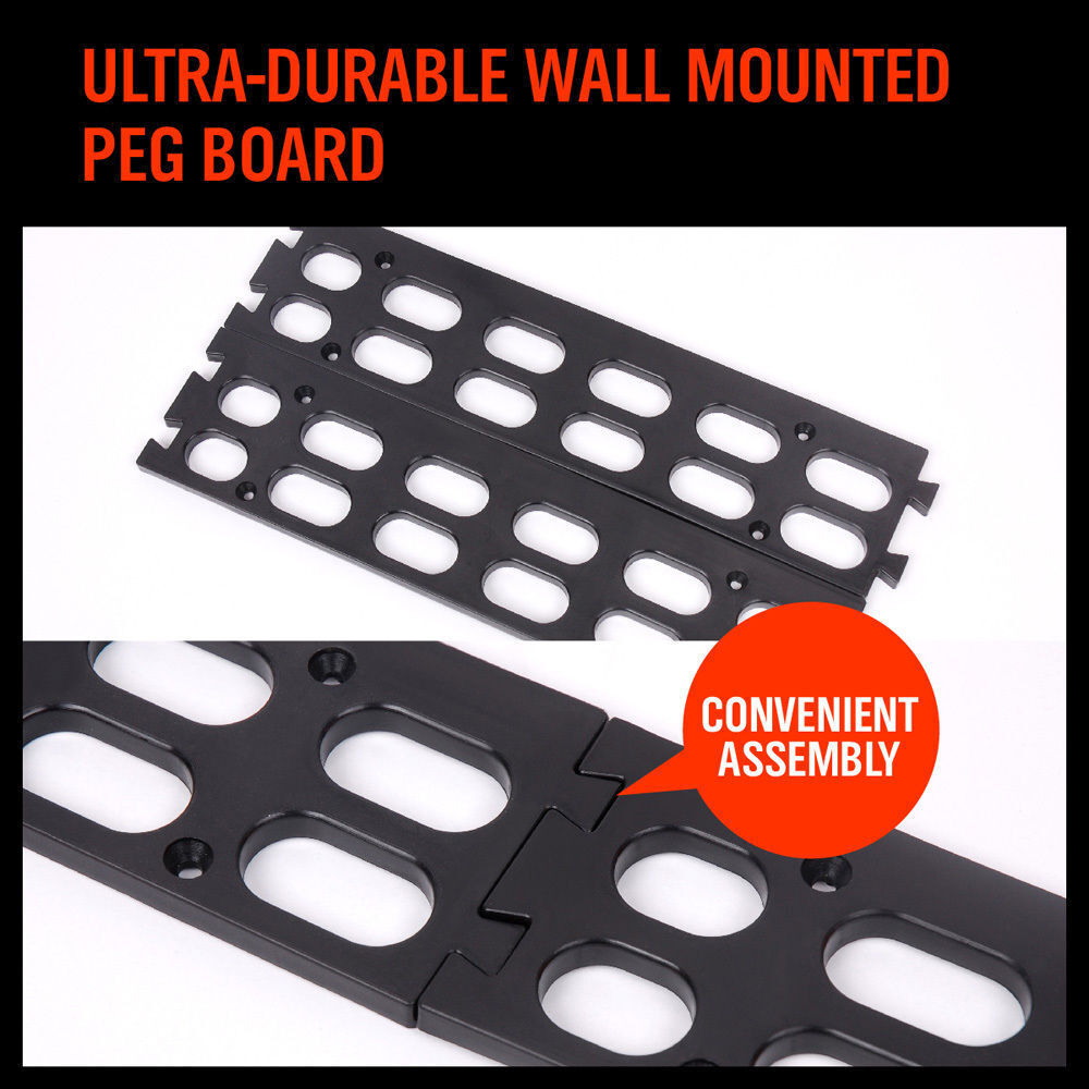 NEW 8 PC Wall Mounted Storage Bins Rack Nuts Bolts