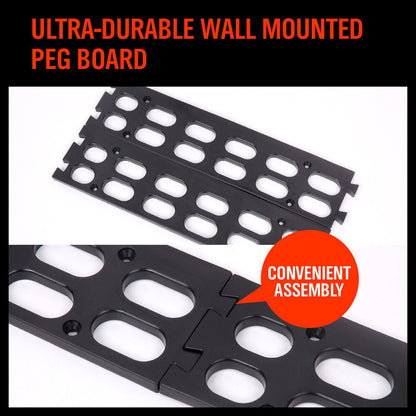 NEW 8 PC Wall Mounted Storage Bins Rack Nuts Bolts