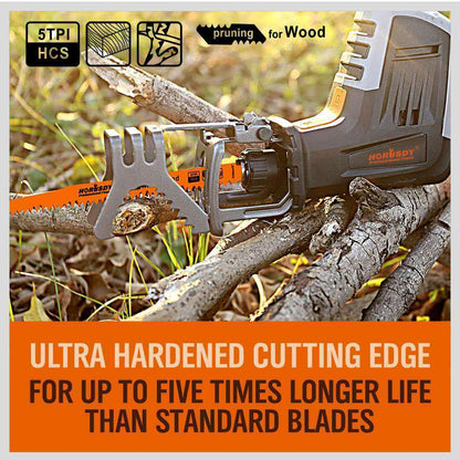 5Pack 9" / 240mm Reciprocating Saw Blades 5TPI Wood Timber