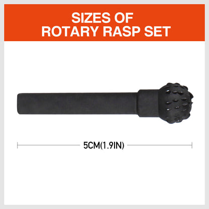 10Pack Rotary Bits Router Drill Bit Burr Wood Rasp File