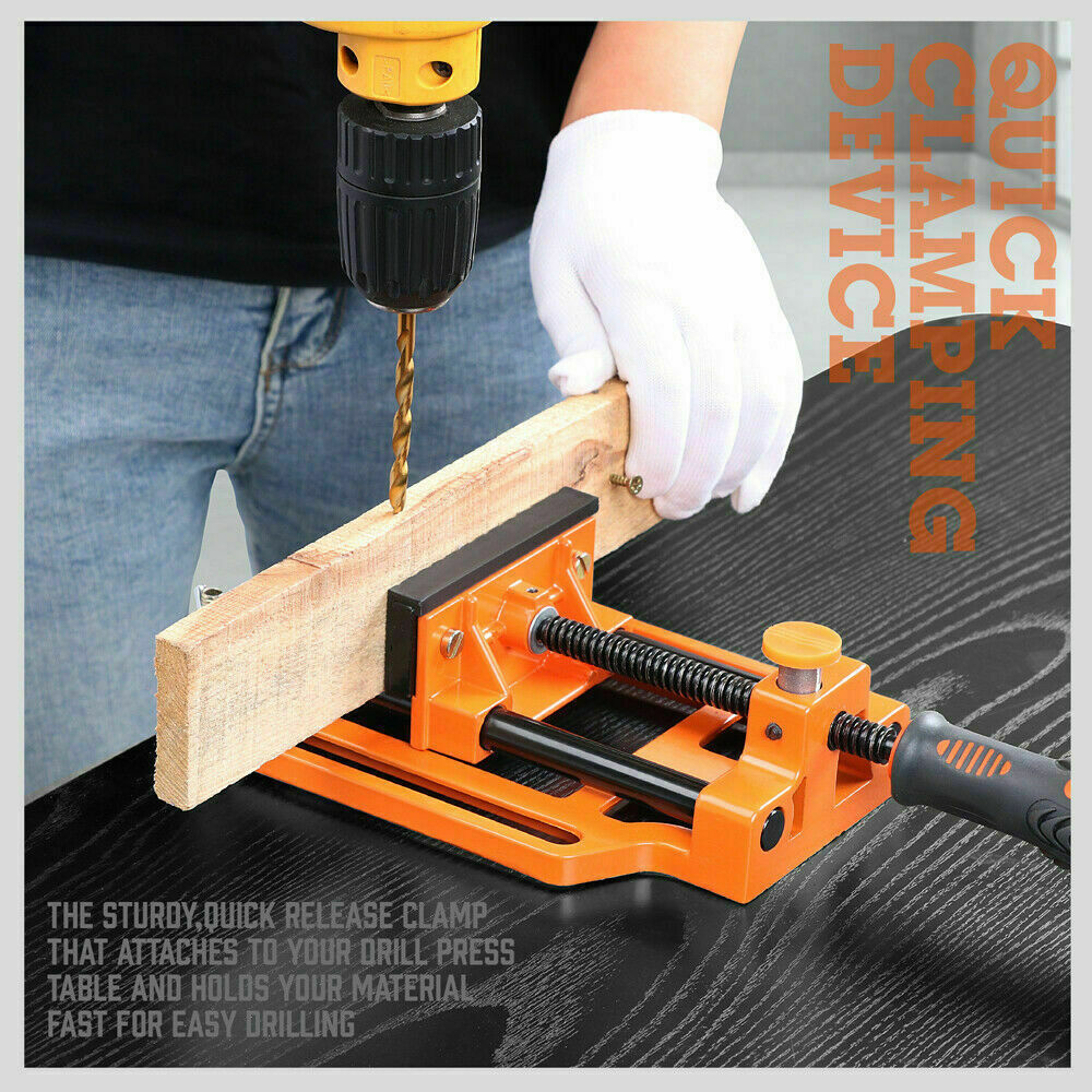90mm Drill Press Bench Vice Quick Release Clamp Jaw Soft
