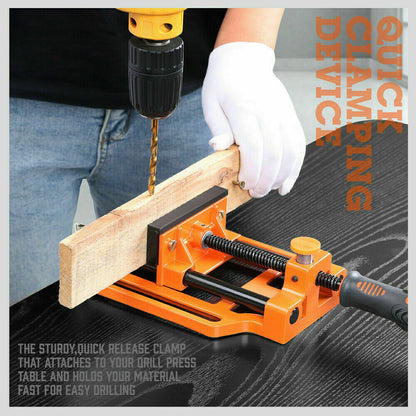 90mm Drill Press Bench Vice Quick Release Clamp Jaw Soft
