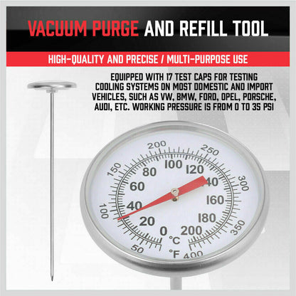 28Pack Radiator Pressure Test Cooling System Leaking Check Refill Vacuum